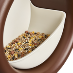 organic mangeoire à oiseaux 25cm chestnut brown